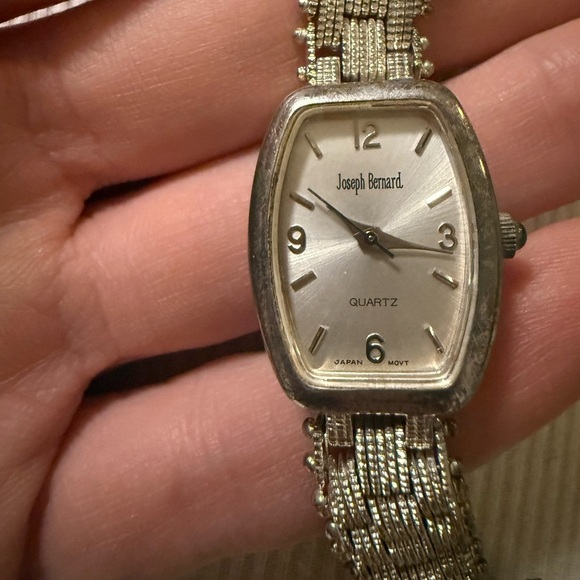 Vintage Joseph Bernard Silver Quartz Watch - Picture 4 of 4
